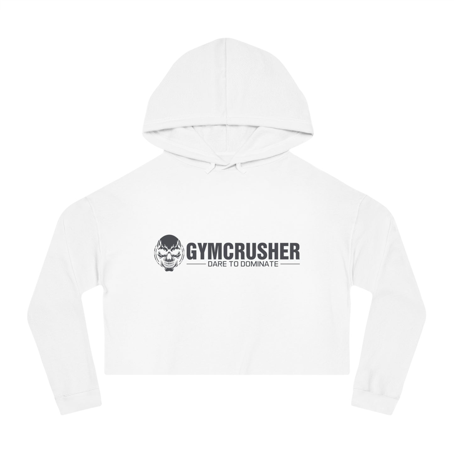 Gymcrusher Cropped Hooded Sweatshirt Dark Gray