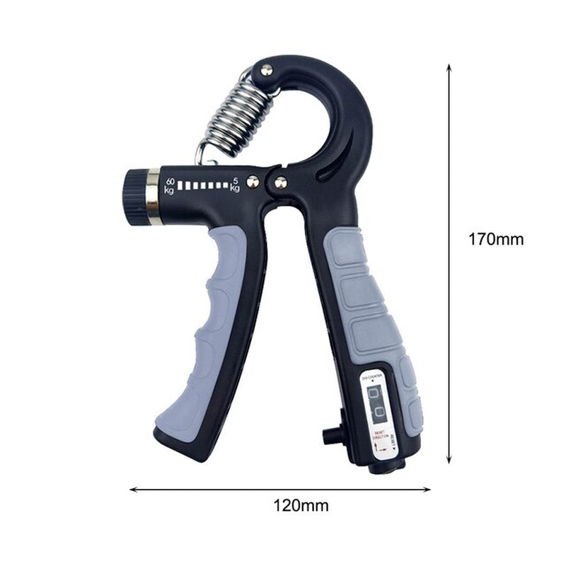 "Ultimate Adjustable Hand Grip Power Trainer - Boost Your Finger, Wrist, and Grip Strength with Countable Resistance Springs!"