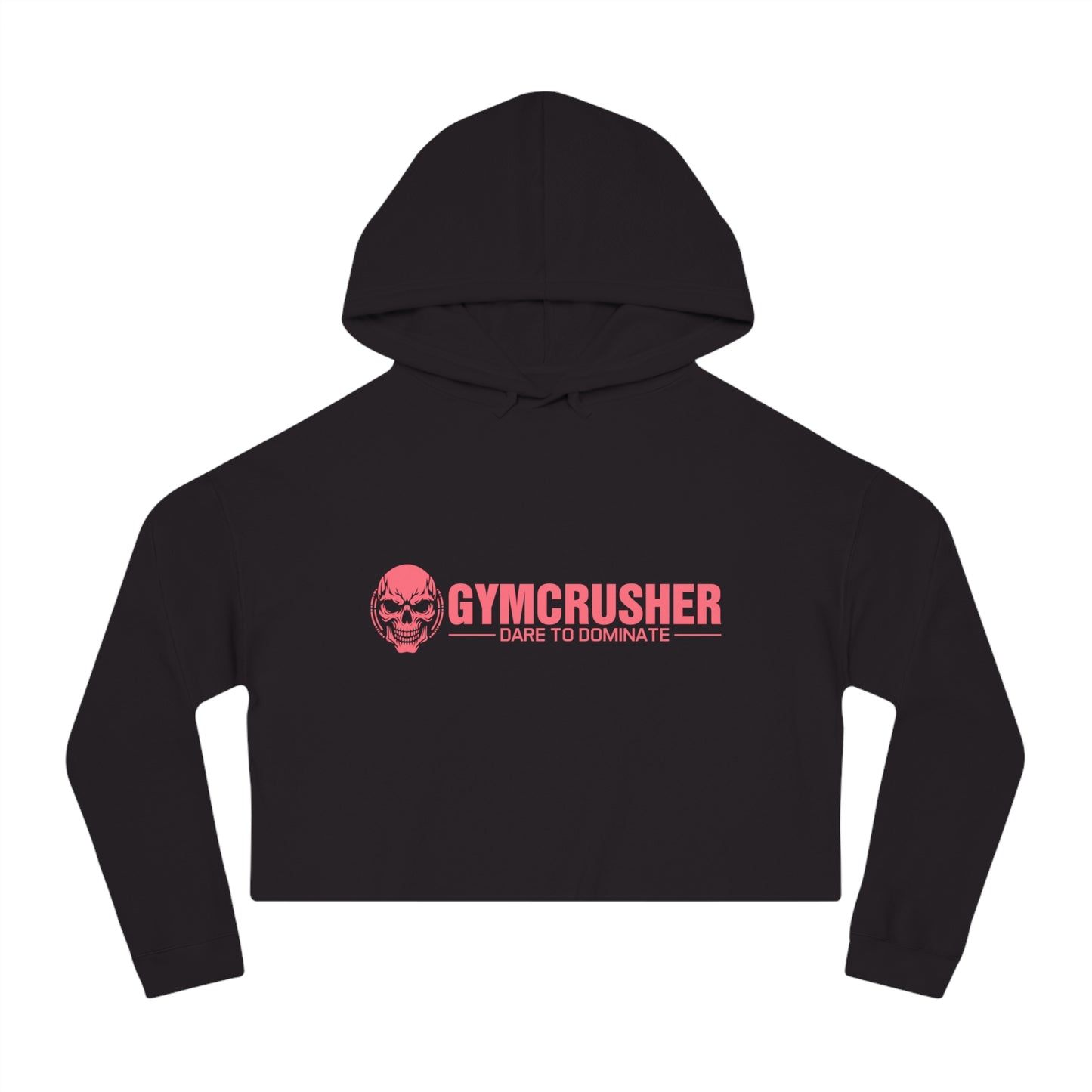 Gymcrusher Cropped Hooded Sweatshirt Pink