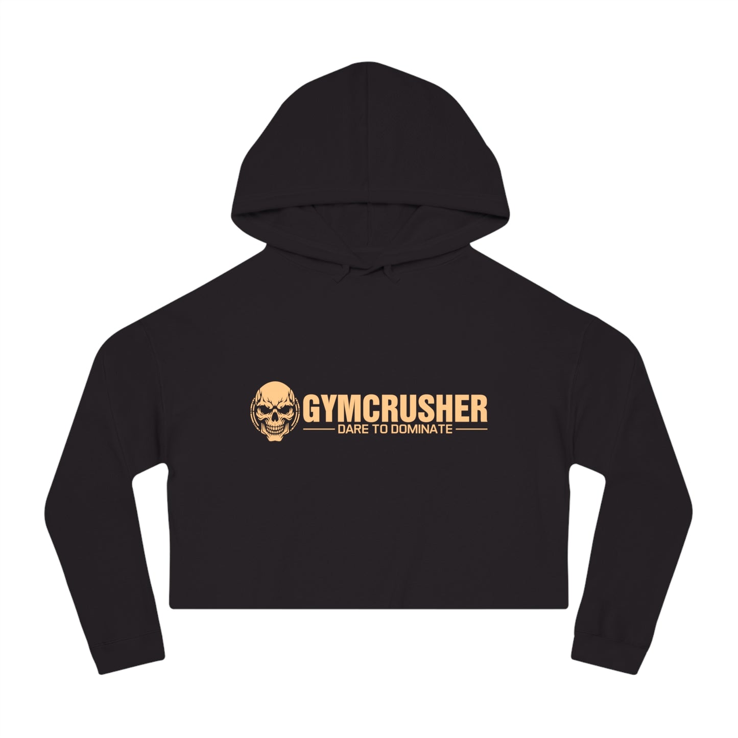 Gymcrusher Cropped Hooded Sweatshirt Tan