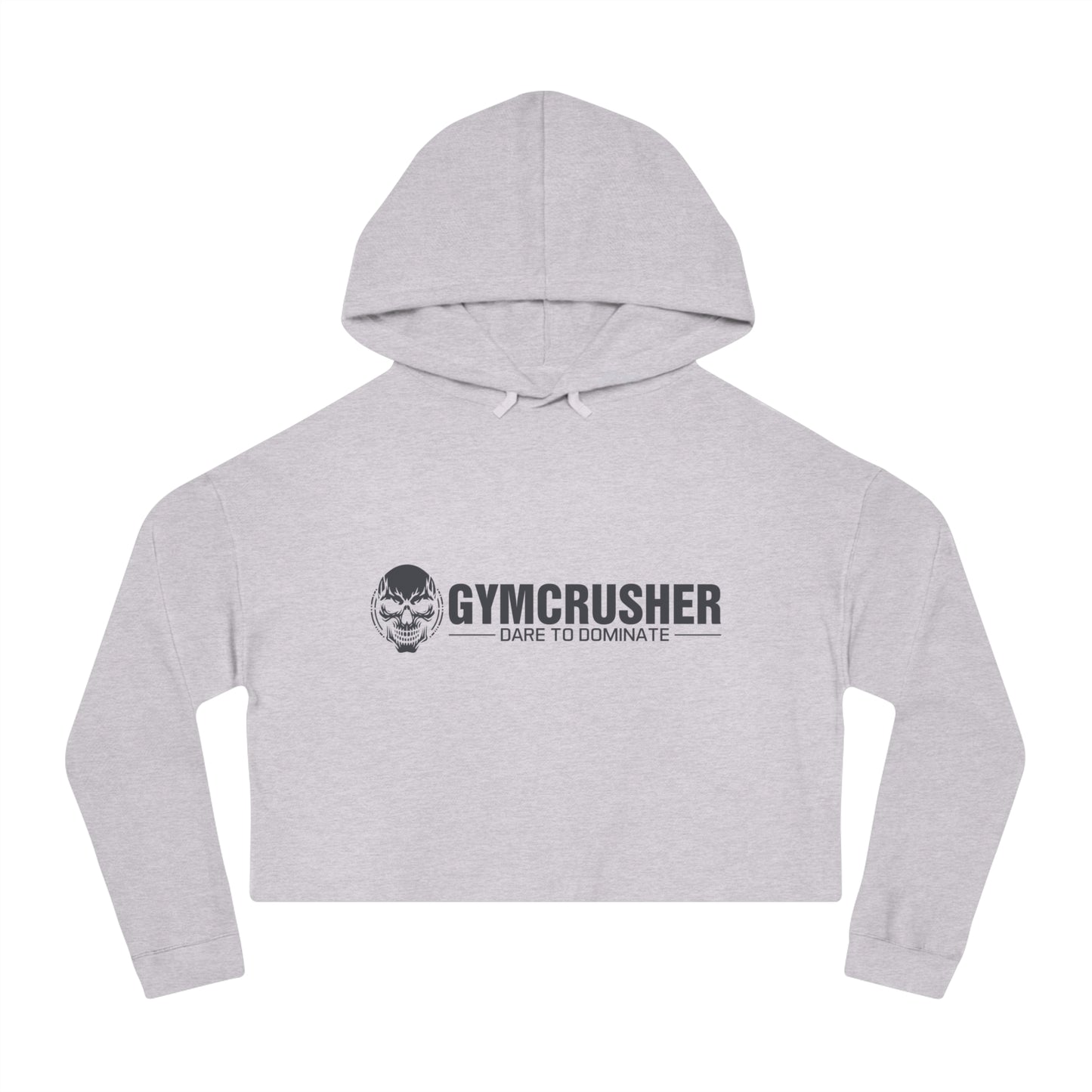 Gymcrusher Cropped Hooded Sweatshirt Dark Gray