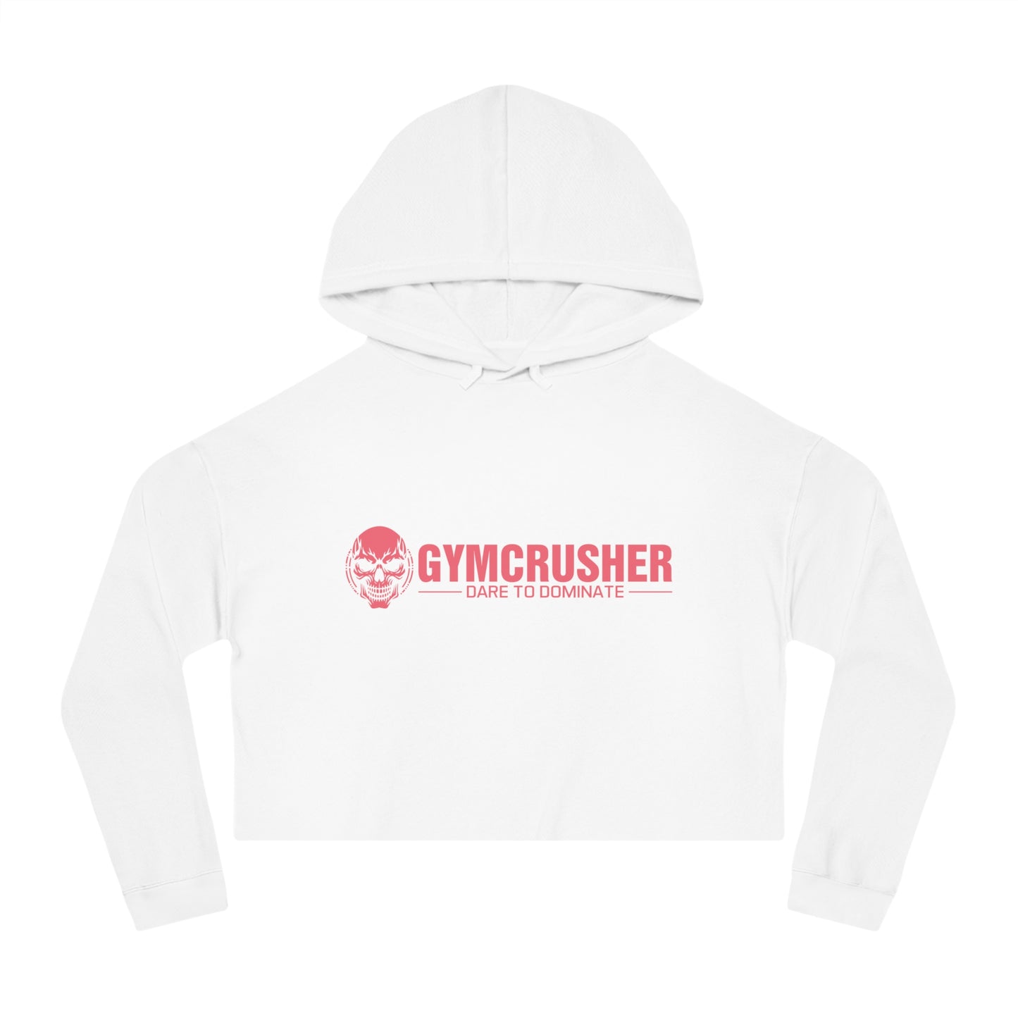 Gymcrusher Cropped Hooded Sweatshirt Pink