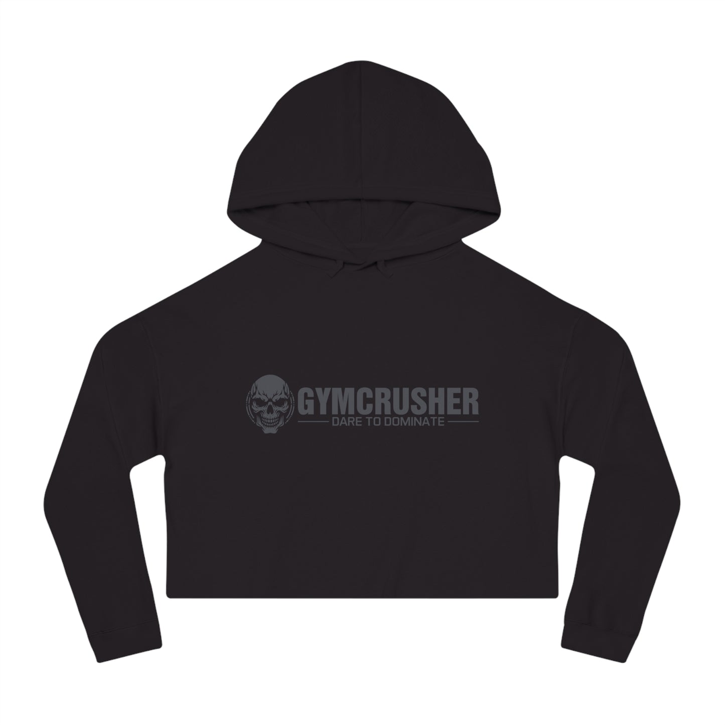 Gymcrusher Cropped Hooded Sweatshirt Dark Gray