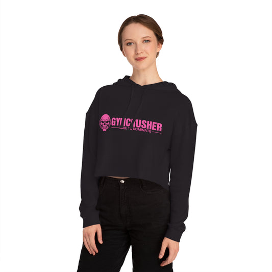 Gymcrusher Cropped Hooded Sweatshirt Hot Pink