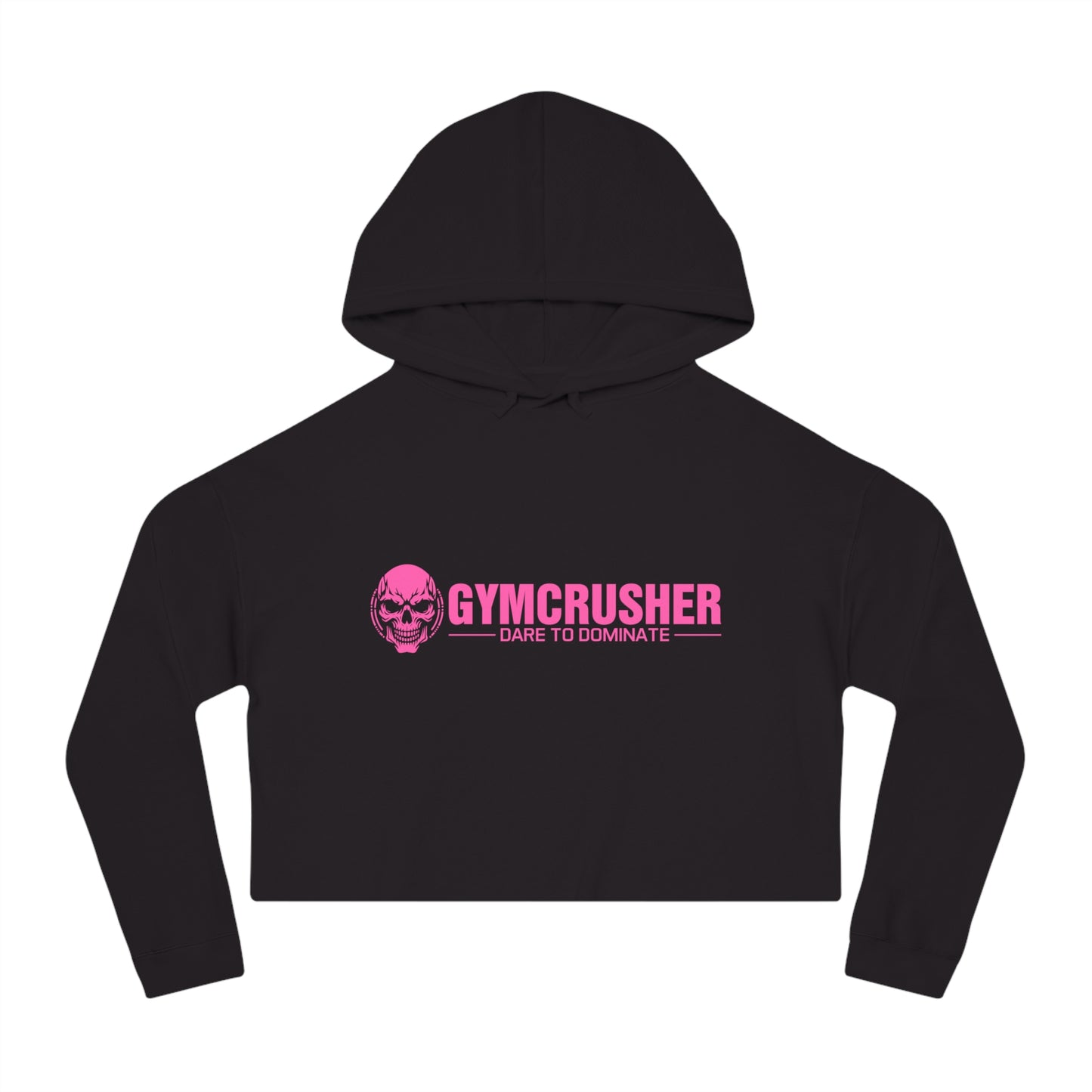 Gymcrusher Cropped Hooded Sweatshirt Hot Pink