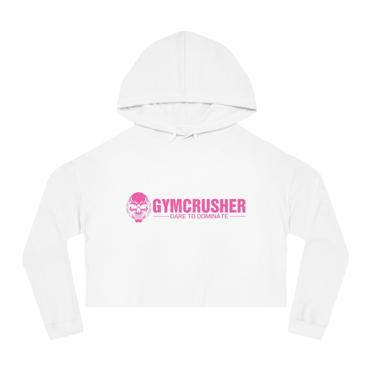 Gymcrusher Cropped Hooded Sweatshirt Hot Pink