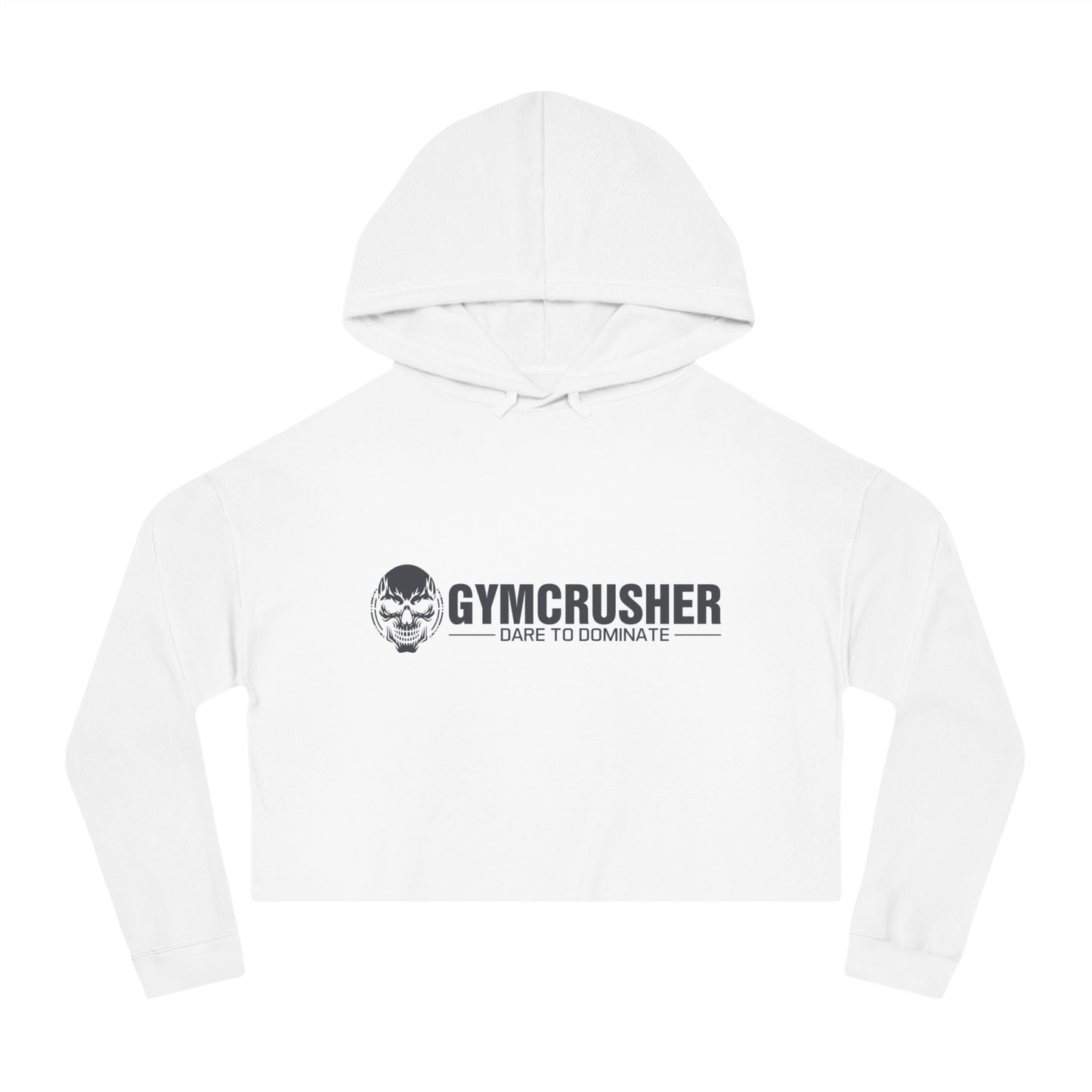 Gymcrusher Cropped Hooded Sweatshirt Dark Gray