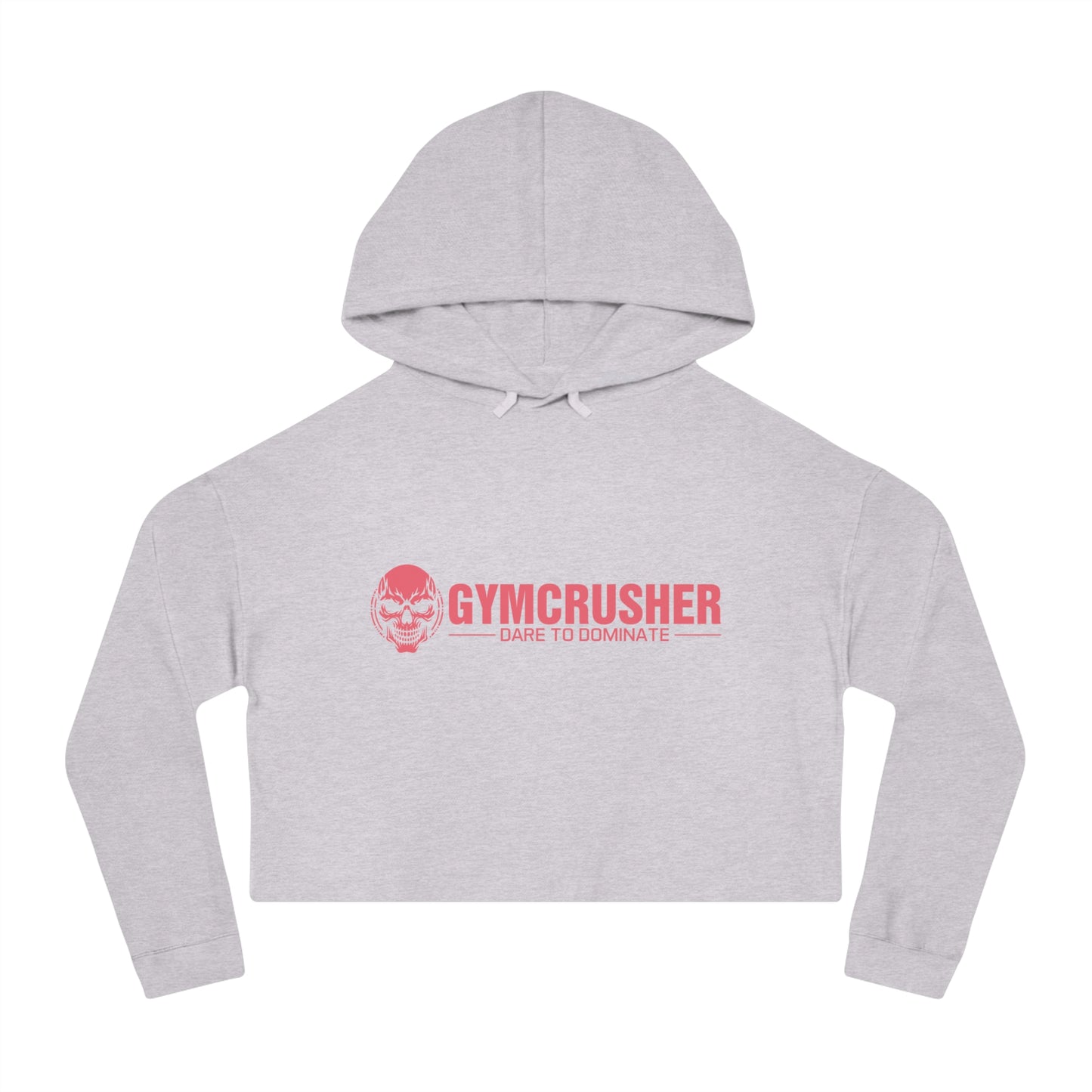 Gymcrusher Cropped Hooded Sweatshirt Pink