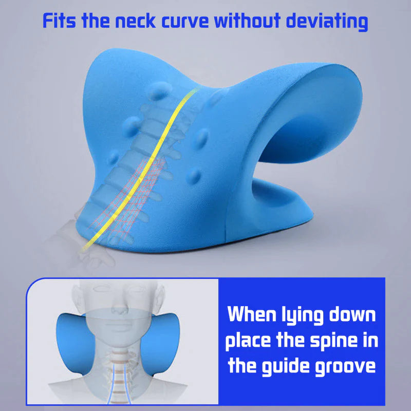 "Ultimate Cervical Spine Stretch and Relaxation System: Say Goodbye to Neck Pain and Achieve Perfect Spine Alignment with Our Gravity Muscle Relaxation Traction Pillow"