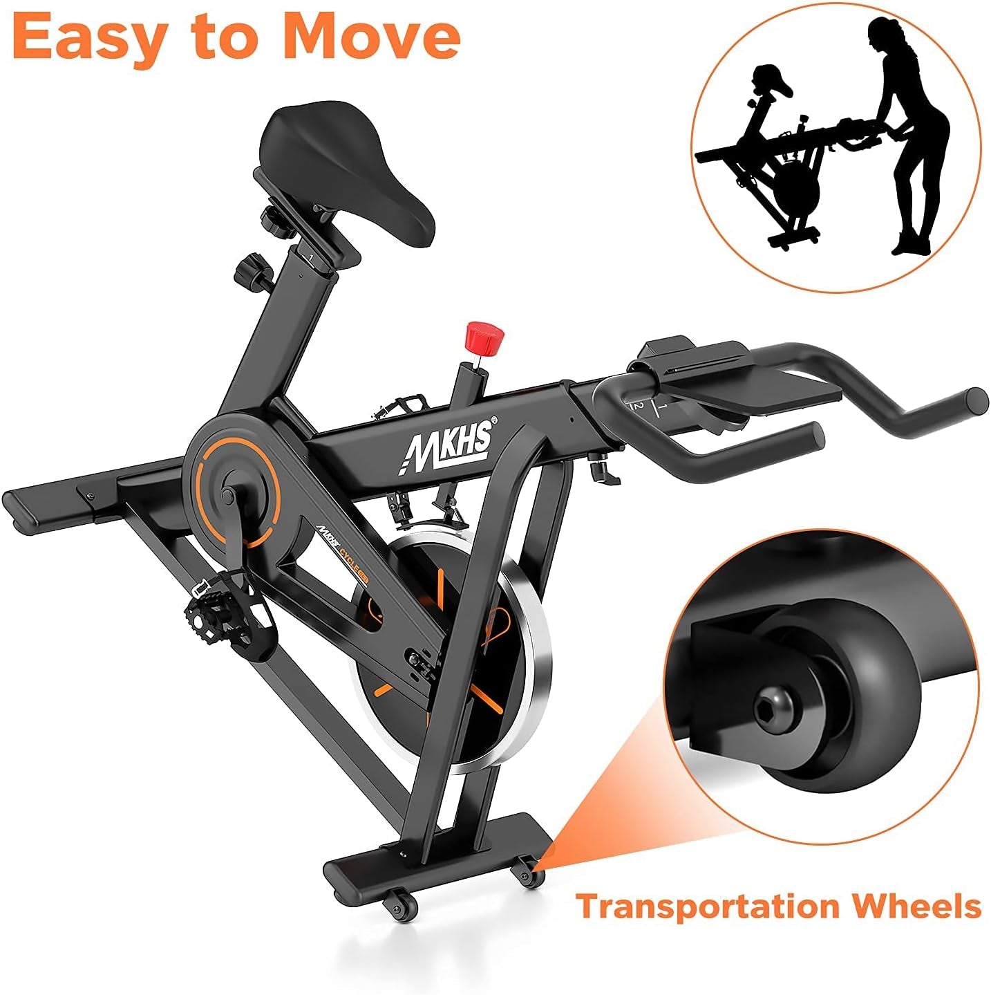 "Ultimate Home Exercise Bike: Comfortable Seat, Silent Drive, and Ipad Holder for an Unbeatable Workout Experience!"