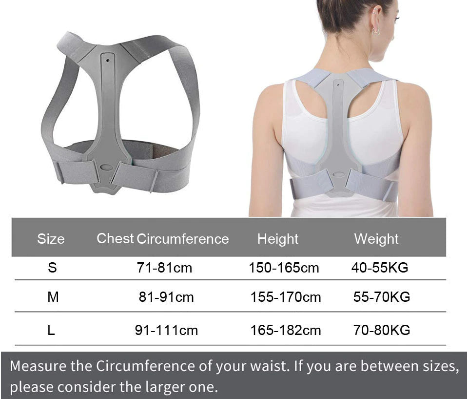 "Improve Your Posture with Our Back Posture Corrector - Effective Spine Support Belt for Perfect Alignment - Suitable for Men, Women, and Kids!"