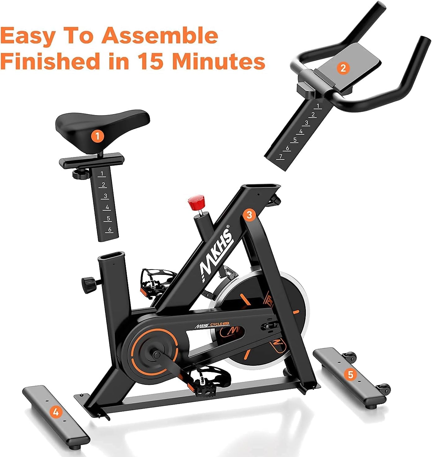 "Ultimate Home Exercise Bike: Comfortable Seat, Silent Drive, and Ipad Holder for an Unbeatable Workout Experience!"