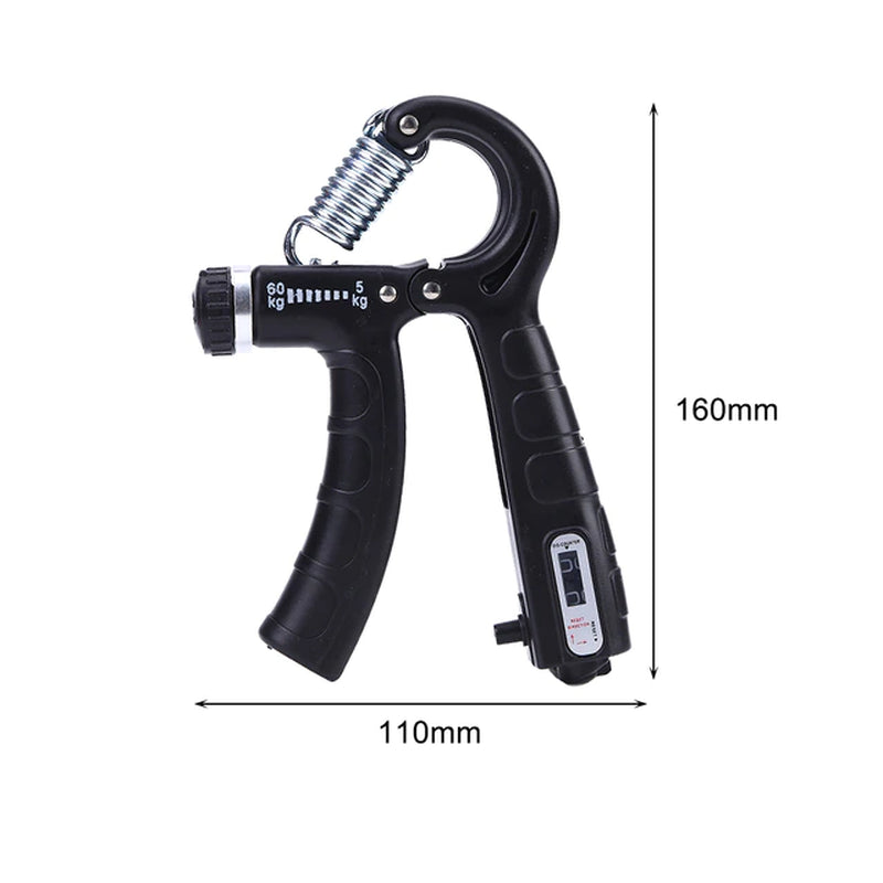 "Ultimate Adjustable Hand Grip Power Trainer - Boost Your Finger, Wrist, and Grip Strength with Countable Resistance Springs!"