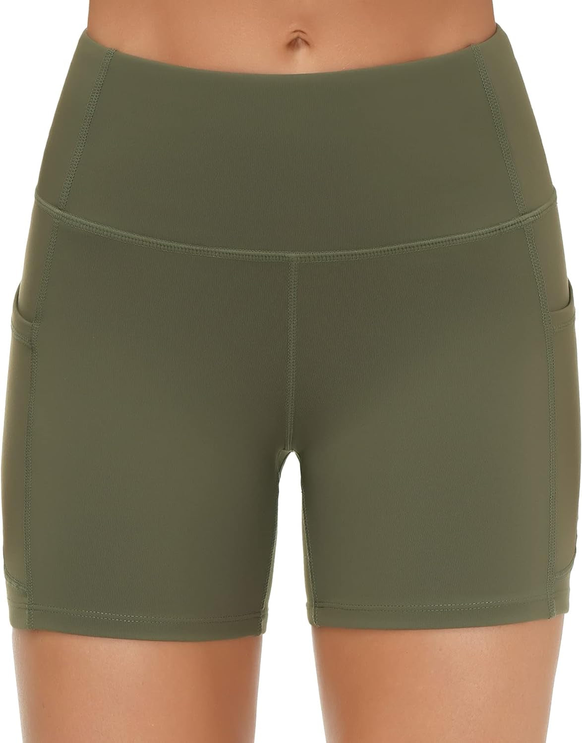 "Ultimate Tummy Control Yoga Shorts for Women - Stay Fit and Stylish with Deep Pockets and High Waist Design!"