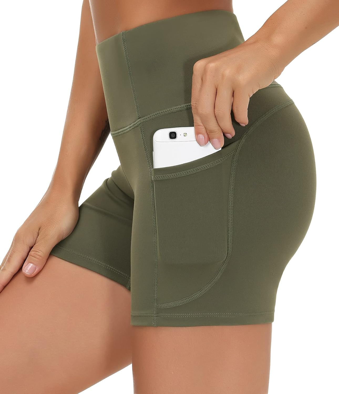 "Ultimate Tummy Control Yoga Shorts for Women - Stay Fit and Stylish with Deep Pockets and High Waist Design!"