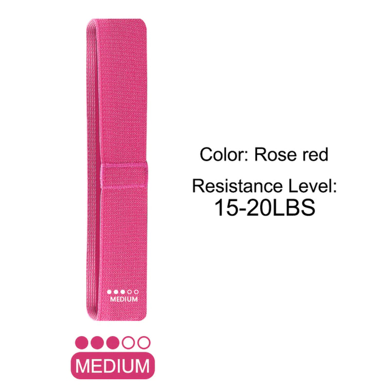 "Ultimate Resistance Loop Bands Set for a Powerful Home Workout - Achieve Your Fitness Goals with 5 Non-Slip Fabric Bands of Varying Intensity!"