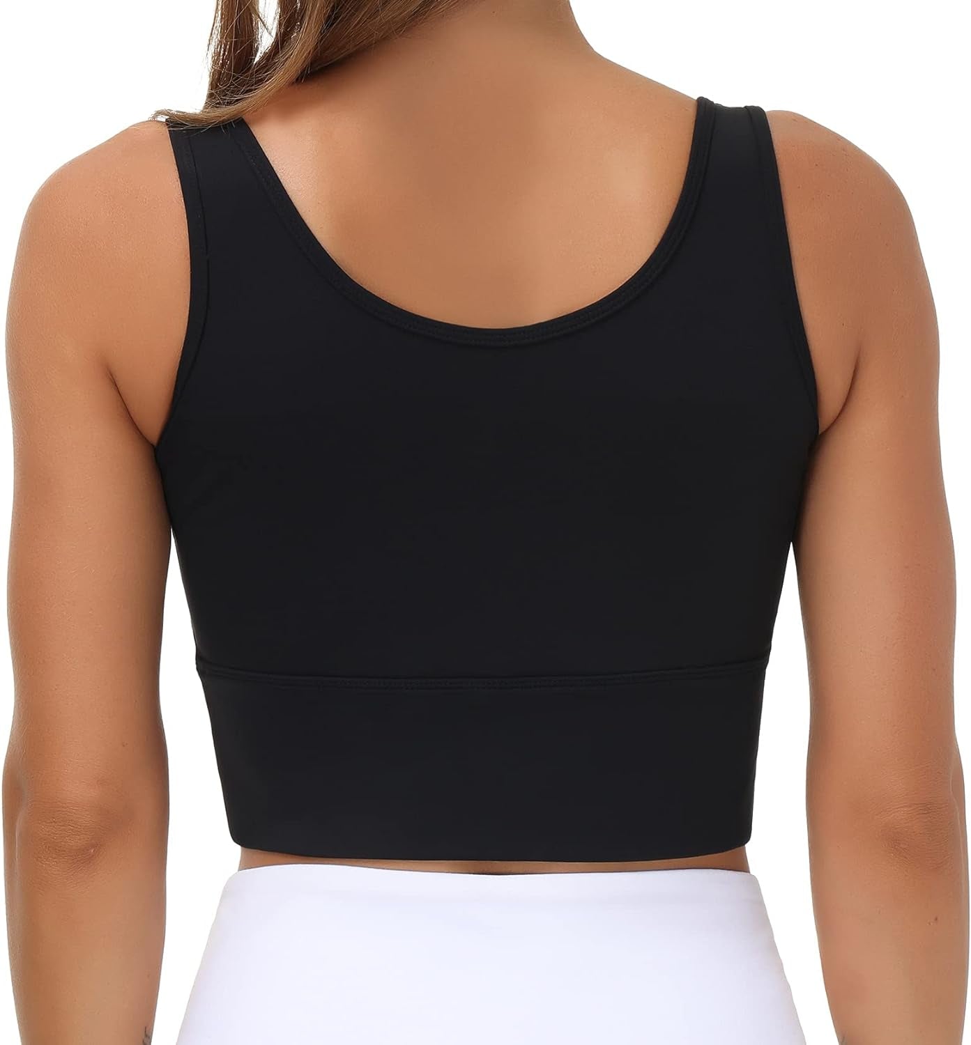 "Ultimate Comfort and Support: Women'S Longline Sports Bra with Removable Pads - Perfect for Yoga, Workouts, and Everyday Wear!"