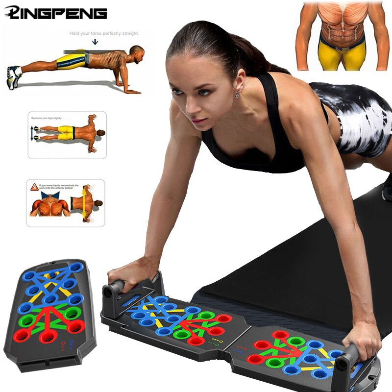 "Ultimate Foldable Push-Up Board: Boost Muscle Gain, Tone Abs, and Stay Fit Anywhere!"