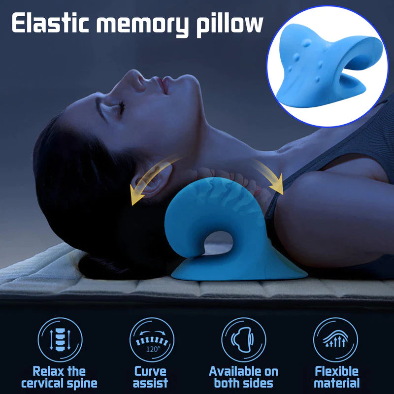 "Ultimate Cervical Spine Stretch and Relaxation System: Say Goodbye to Neck Pain and Achieve Perfect Spine Alignment with Our Gravity Muscle Relaxation Traction Pillow"