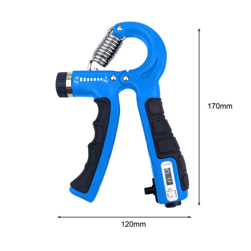 "Ultimate Adjustable Hand Grip Power Trainer - Boost Your Finger, Wrist, and Grip Strength with Countable Resistance Springs!"