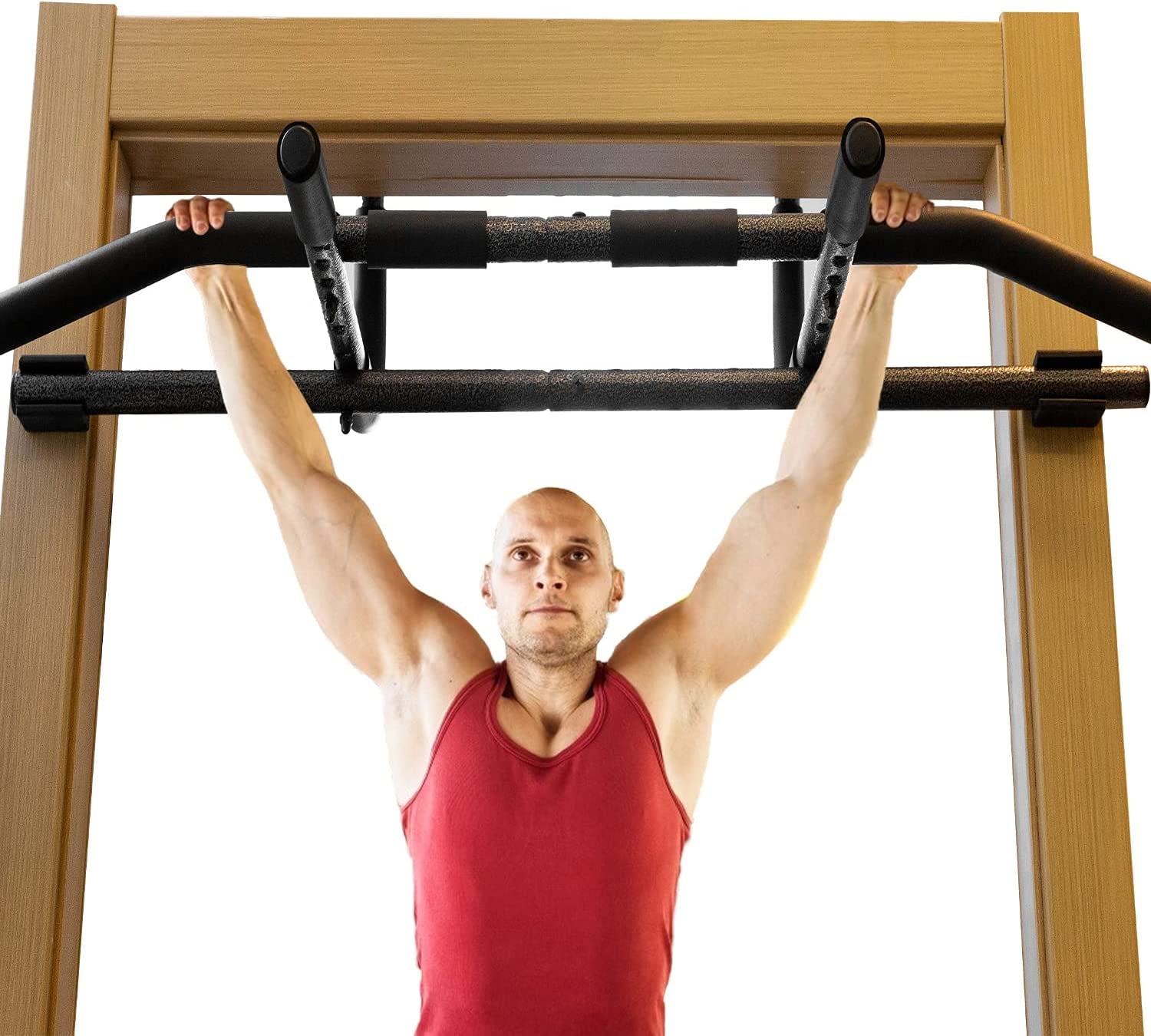 "Ultimate Doorway Pull-Up Bar: Unleash Your Strength with Multi-Grip Chin up Bar and Home Gym"