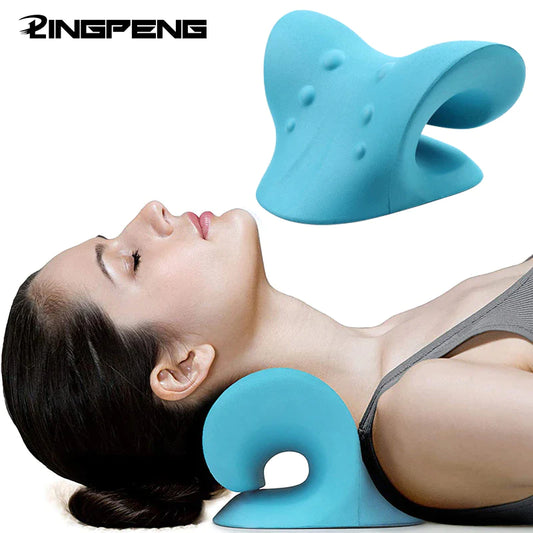 "Ultimate Cervical Spine Stretch and Relaxation System: Say Goodbye to Neck Pain and Achieve Perfect Spine Alignment with Our Gravity Muscle Relaxation Traction Pillow"