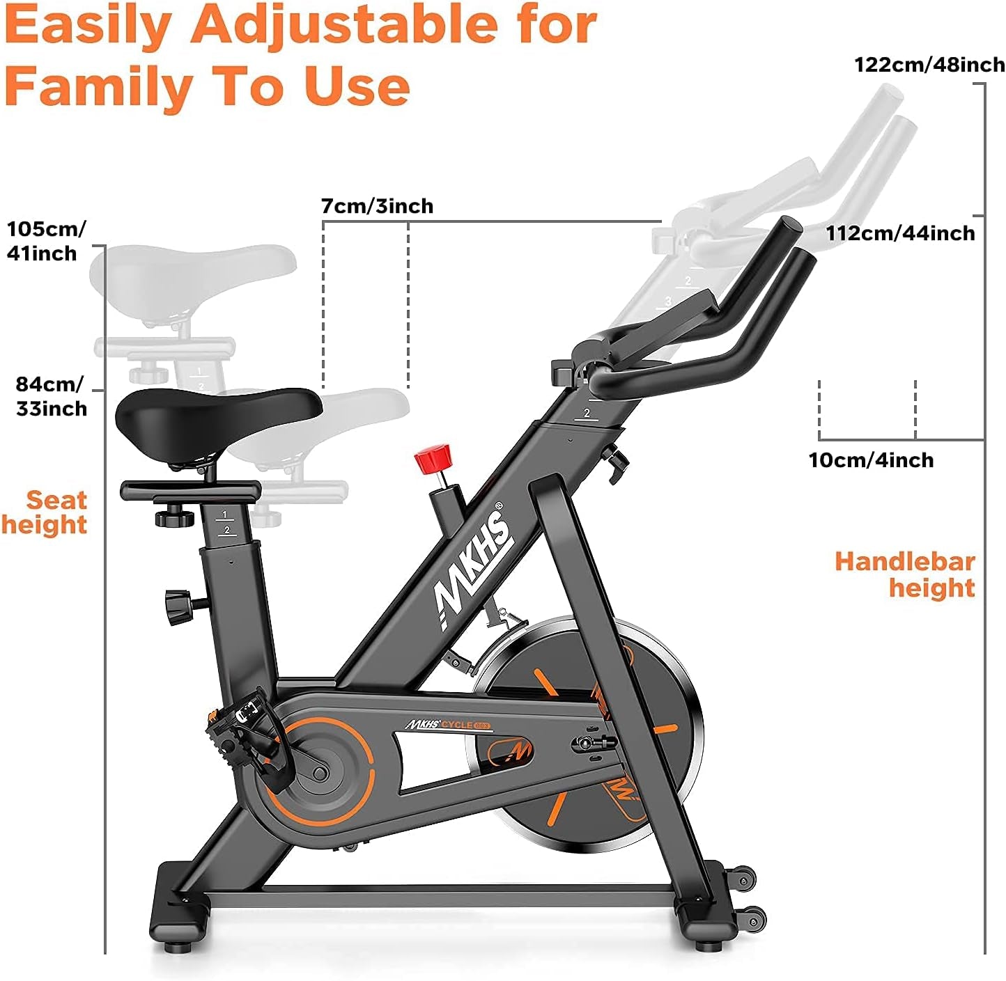 "Ultimate Home Exercise Bike: Comfortable Seat, Silent Drive, and Ipad Holder for an Unbeatable Workout Experience!"