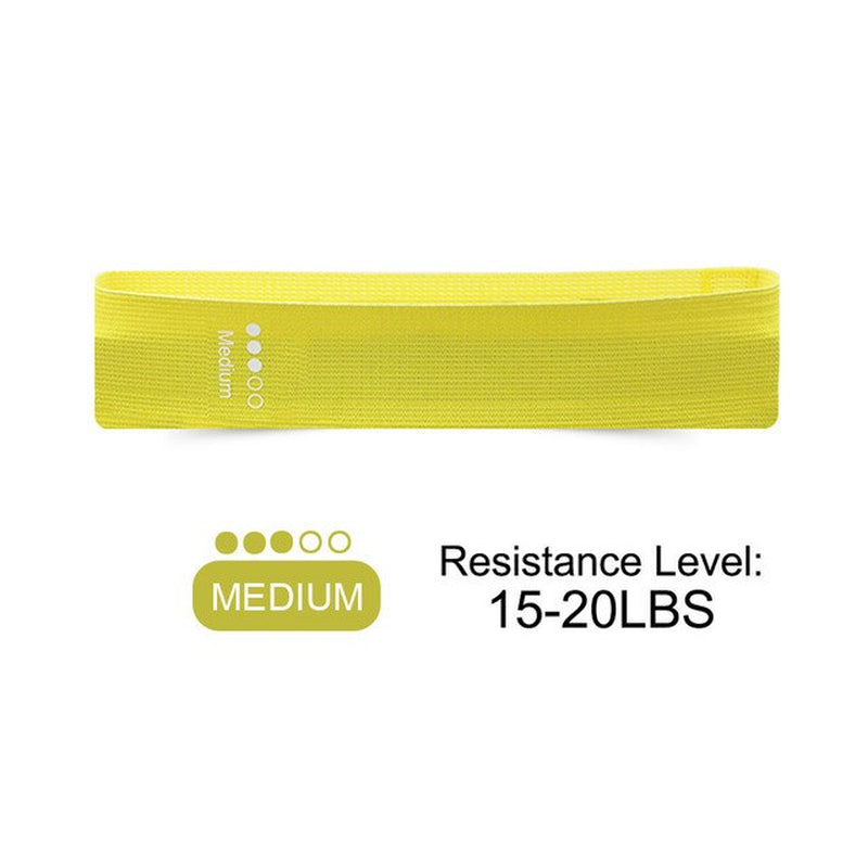 "Ultimate Resistance Loop Bands Set for a Powerful Home Workout - Achieve Your Fitness Goals with 5 Non-Slip Fabric Bands of Varying Intensity!"