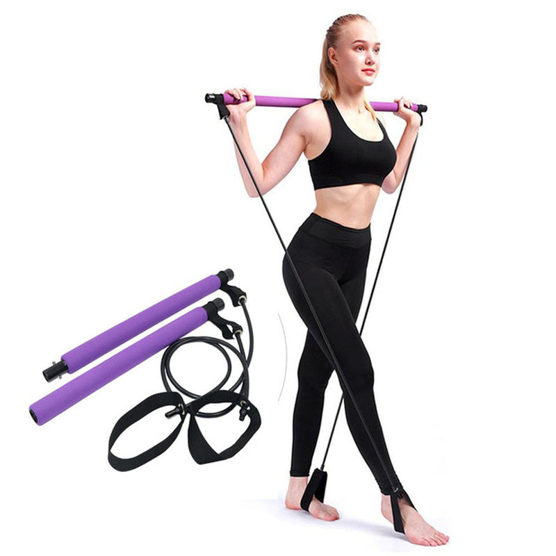 "Ultimate Pilates Bar Kit: Sculpt, Strengthen, and Tone Your Body with Resistance Bands and Yoga Rope"